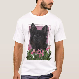 Camiseta Día de la Madre - tulipanes rosados - mojón