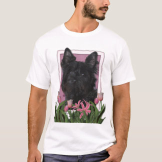 Camiseta Día de la Madre - tulipanes rosados - mojón