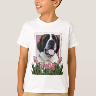 Camiseta Día de la Madre - Tulipanes rosados - San Bernardo