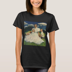 Camiseta Día de la Madre Vintage, Mamá con Hijos