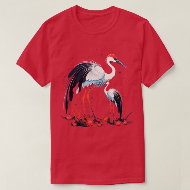 Camiseta Día de la Madre Whooping Crane (Diseño del anverso)