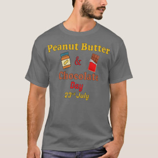 Camiseta Día de la Mantequilla de cacahuete y el chocolate 