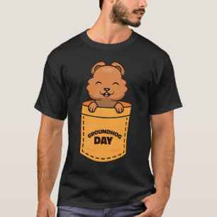 Camiseta Día de la Marmota 2023 Bolsillo Meme Divertido Ama
