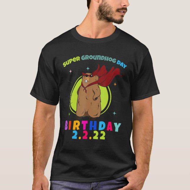 Camiseta Día de la Marmota 2 2 22 Cumpleaños 2 feb 202 (Anverso)