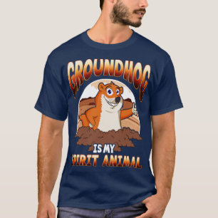 Camiseta Día de la Marmota Animales Espirituales