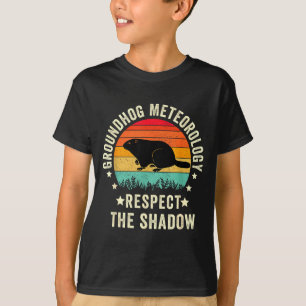 Camiseta Día de la marmota cita divertida, respeta la sombr