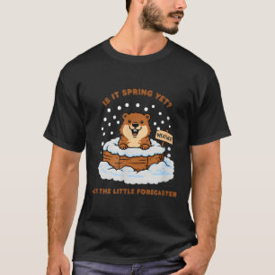 Camiseta Día de la marmota diseño divertido cita de dibujos