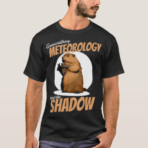 Camiseta Día de la marmota divertido roedor respeta la somb