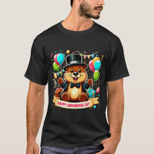 Camiseta Día de la Marmota Feliz Día de las Marmot