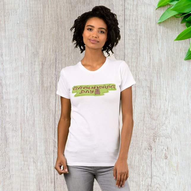 Camiseta Día de la Marmota Letra de Madera (Subido por el creador)