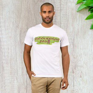 Camiseta Día de la Marmota Letra de Madera