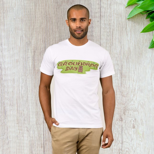 Camiseta Día de la Marmota Letra de Madera (Subido por el creador)
