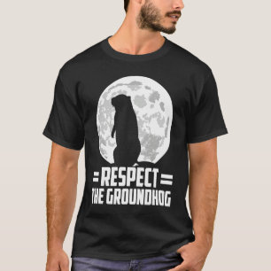 Camiseta día de la marmota respeta la marmota