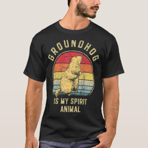 Camiseta Día de la Marmota Retro Vintage Feliz Día de la Ma