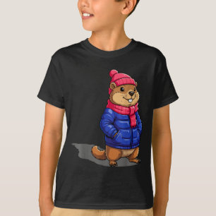 Camiseta Día de la Marmota Sombra Divertido Cumpleaños del