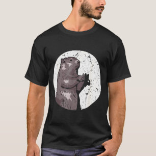 Camiseta Día de la marmota sombra títere lindo disfraz de r