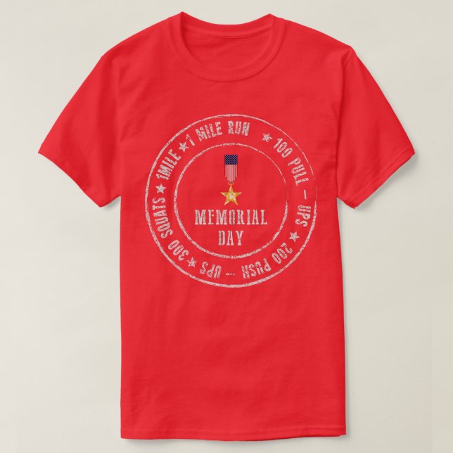 Camiseta Día de la Memoria Desafío Murph 2023 (Diseño del anverso)
