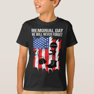 Camiseta Día de la Memoria Nunca Olvidaremos El Día De Los