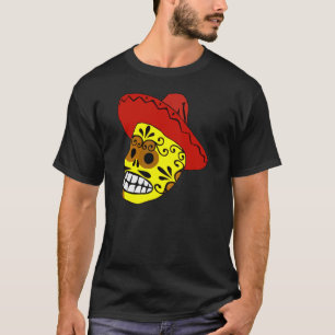 Camiseta Día de la Muerte Decorada Candy Skull