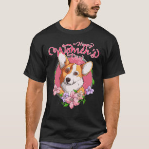 Camiseta Día de la mujer de Corgi galés 8 de marzo Corgi ga