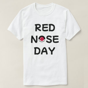 Camiseta Día de la Nariz Roja Diversión Festiva