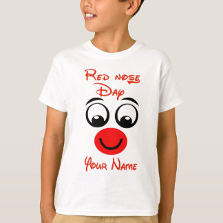 Camiseta Día De La Nariz Roja Personalizado Cómico De Camis