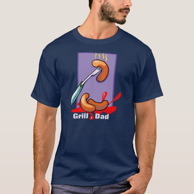 Camiseta Día de la parrilla con perros calientes (Anverso)