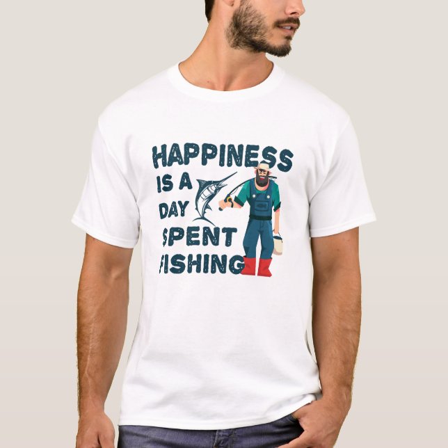Camiseta Día de la Pesca de la Felicidad de los Reeles (Anverso)