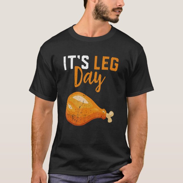 Camiseta Día de la Pierna Turquía Legs Acción de Gracias Ho (Anverso)