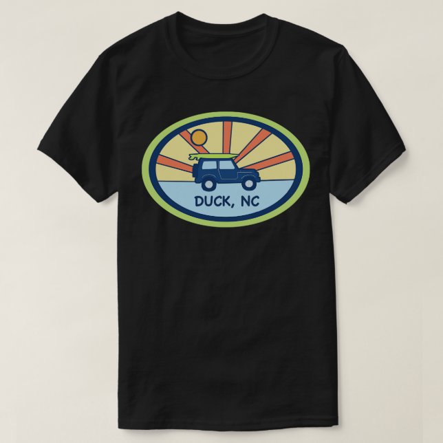 CAMISETA DÍA DE LA PLAYA DE DUCK NC (Diseño del anverso)