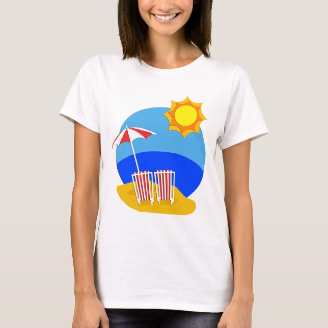 Camiseta Día de la playa de la sol (Anverso)