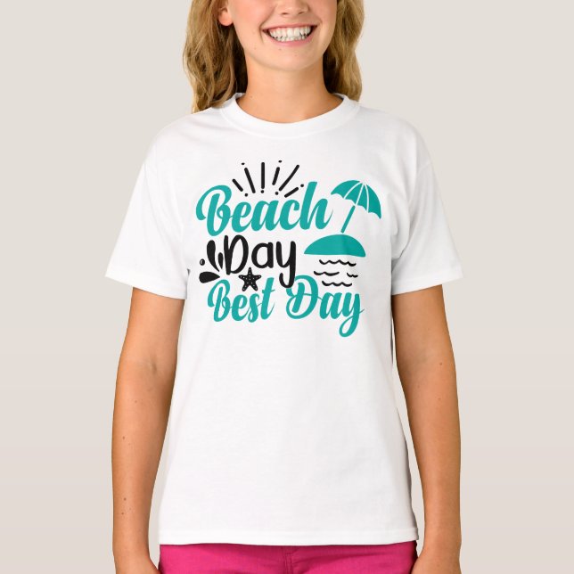 Camiseta Día de la playa mejor día - 68634 (Anverso)