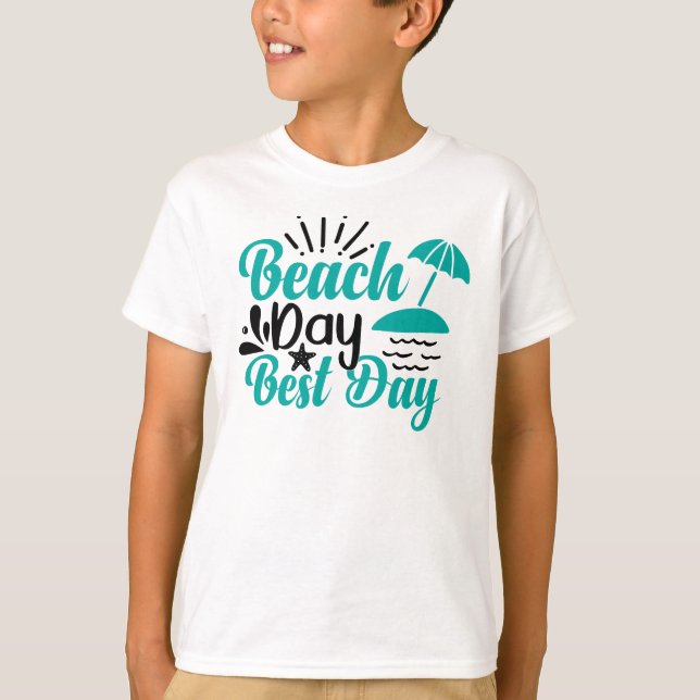 Camiseta Día de la playa mejor día - 68634 (Anverso)