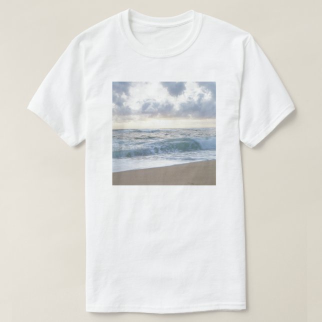 Camiseta Día de la playa transparente (Diseño del anverso)