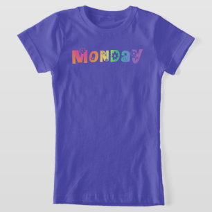 Camiseta Día De La Semana Lunes