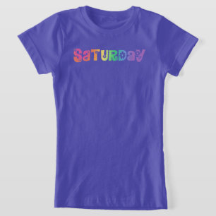 Camiseta Día De La Semana Sábado