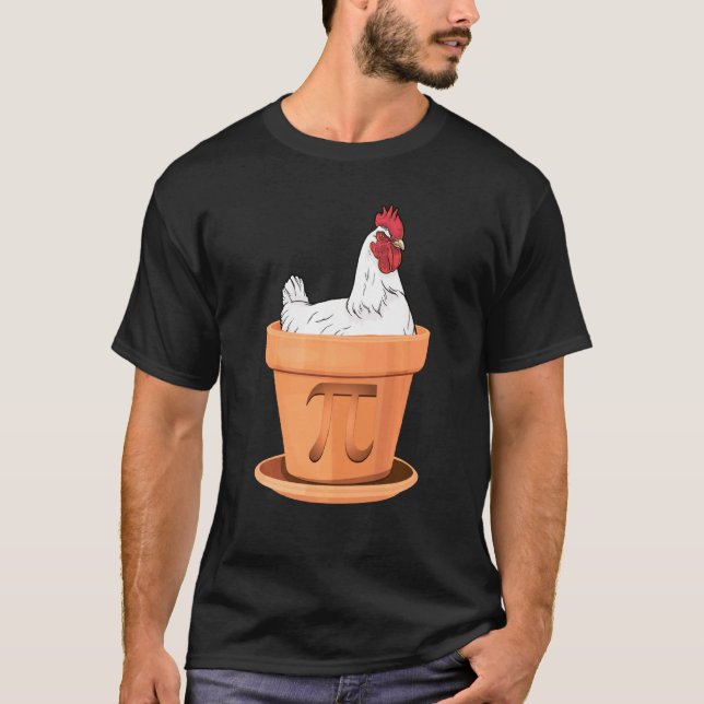 Camiseta Día de la Tarta de Pollo Pot Pi  Profesor de Matem (Anverso)