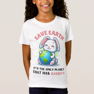 CAMISETA DÍA DE LA TIERRA 2025 CUTE RABBIT
