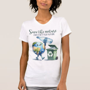 Camiseta Día de la Tierra 22 de abril Reciclar Salvar el Me