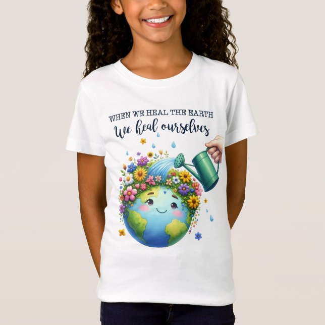 Camiseta Día de la Tierra 22 de abril Reciclar Salvar el Me (Anverso)
