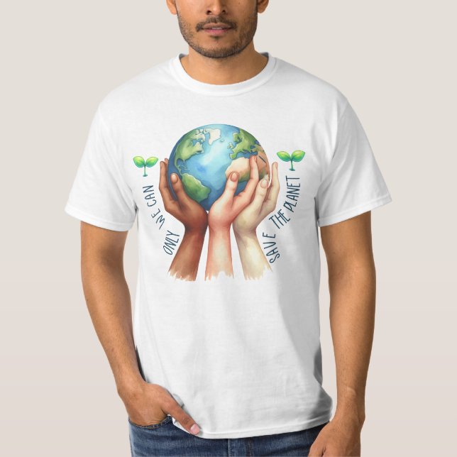 Camiseta Día de la Tierra 22 de abril Reciclar Salvar el Me (Anverso)