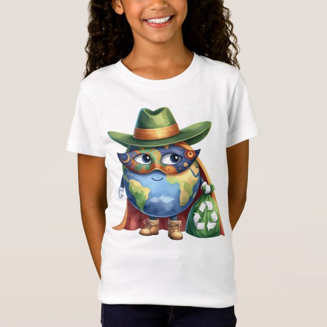 Camiseta Día de la Tierra 22 de abril Reciclar Salvar el Me (Anverso)