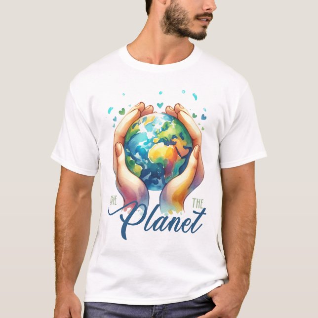 Camiseta Día de la Tierra 22 de abril Reciclar Salvar el Me (Anverso)