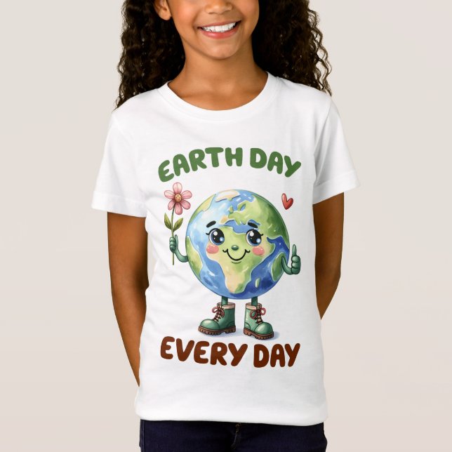 Camiseta Día de la Tierra 22 de abril Reciclar Salvar el Me (Anverso)