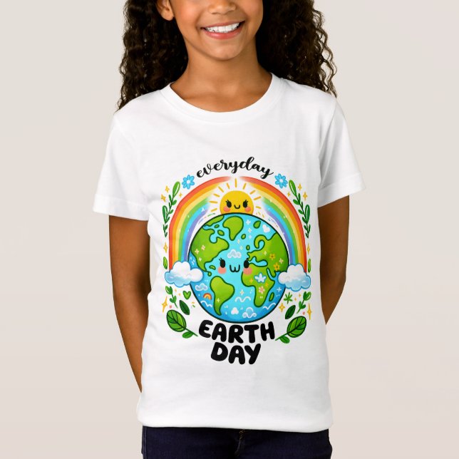 Camiseta Día de la Tierra 22 de abril Reciclar Salvar el Me (Anverso)