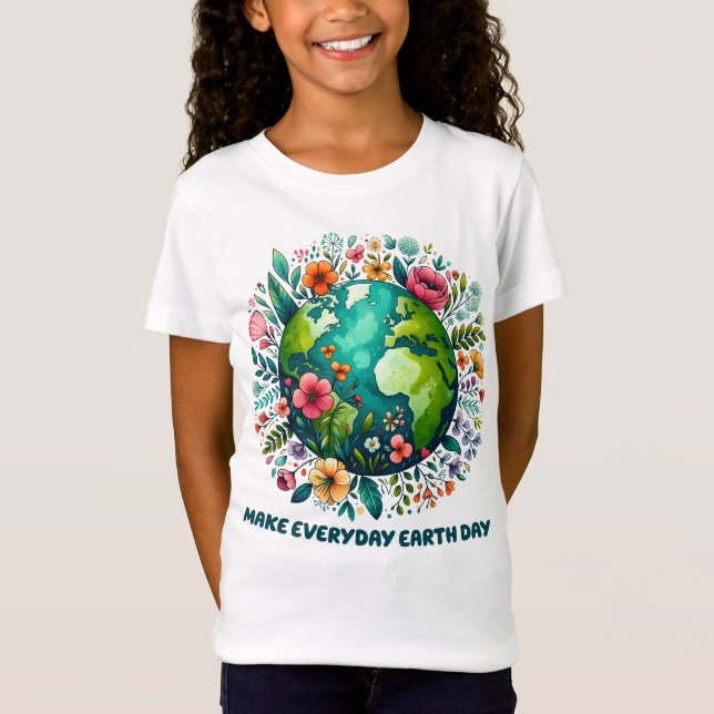 Camiseta Día De La Tierra 22 De Abril Tenga Amabilidad Con  (Anverso)