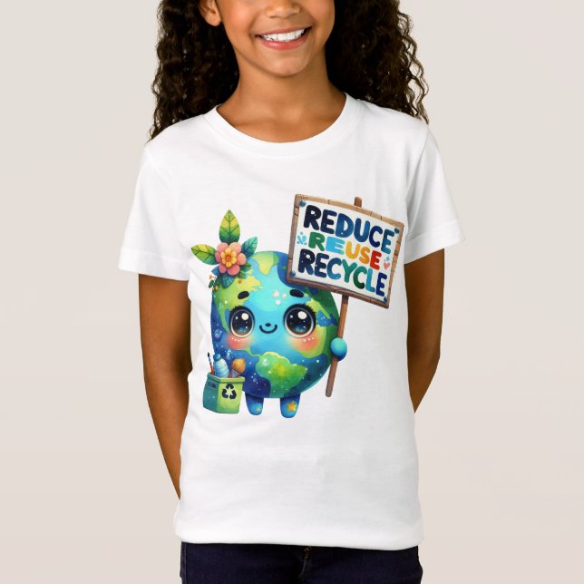 Camiseta Día De La Tierra 22 De Abril Tenga Amabilidad Con  (Anverso)