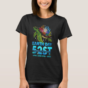 Camiseta Día de la Tierra 52° Aniversario 2022 Turtle Plane