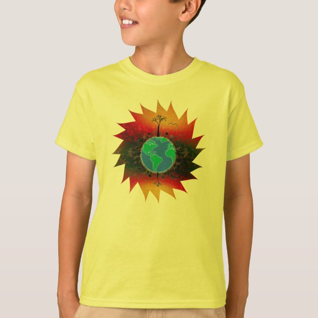 Camiseta Día de la Tierra ~ Amanecer (Anverso)