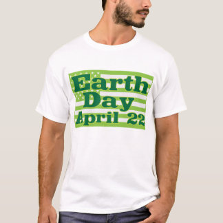 Camiseta Día de la Tierra banderas de los E.E.U.U. del